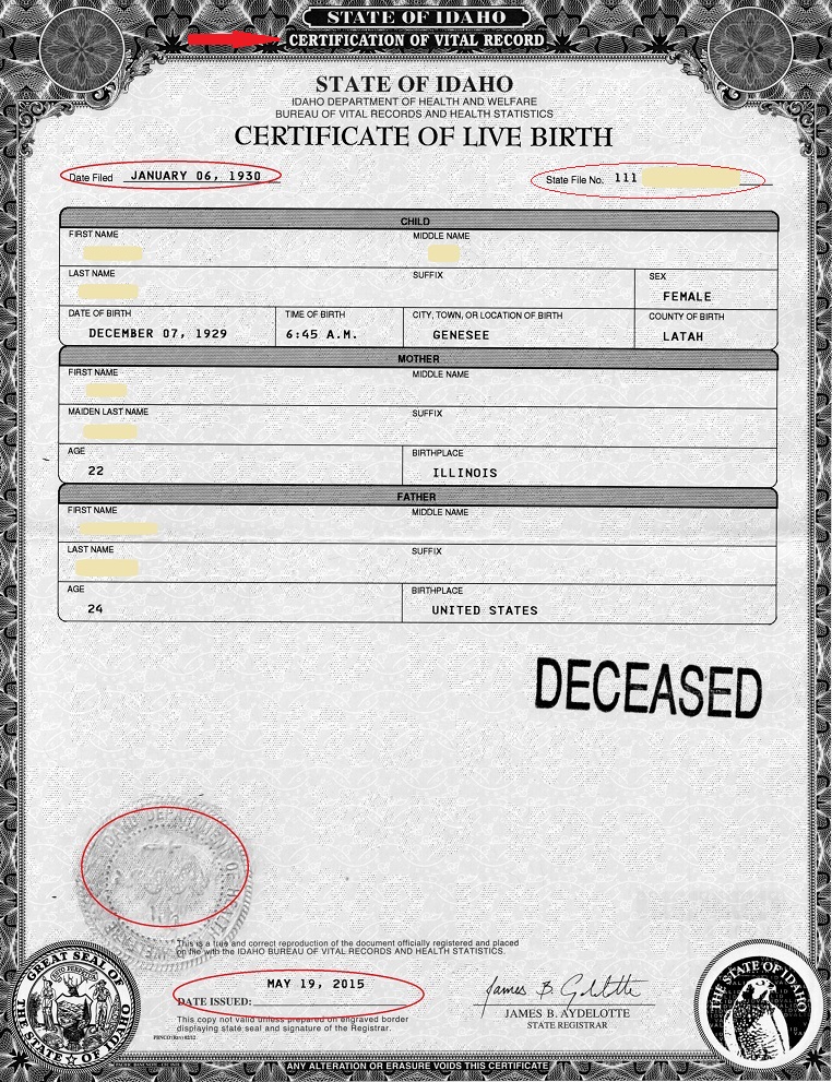 Modern Birth Certifcates | Evidence Explained